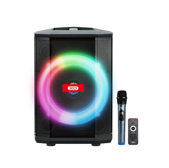 Parlante Bluetooth RGB XO con microfono y control F53