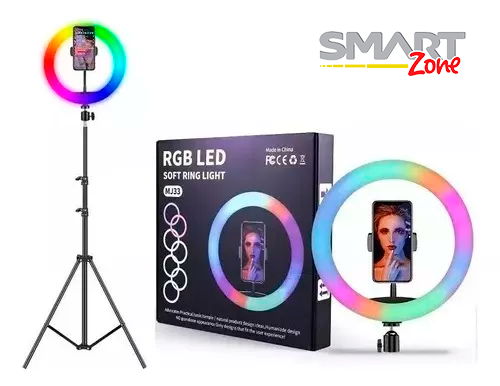 Aro de Luz de RGB 36cm con Holder para Celular y Trípode