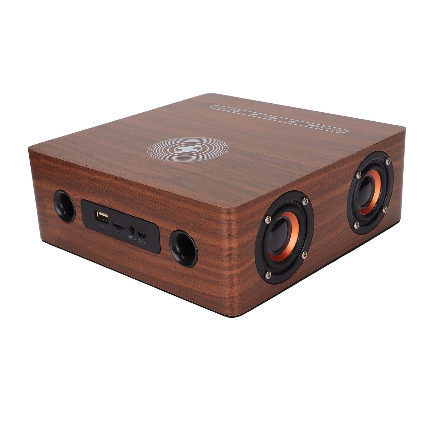 Parlante Bluetooth Retro con carga Inalambrica