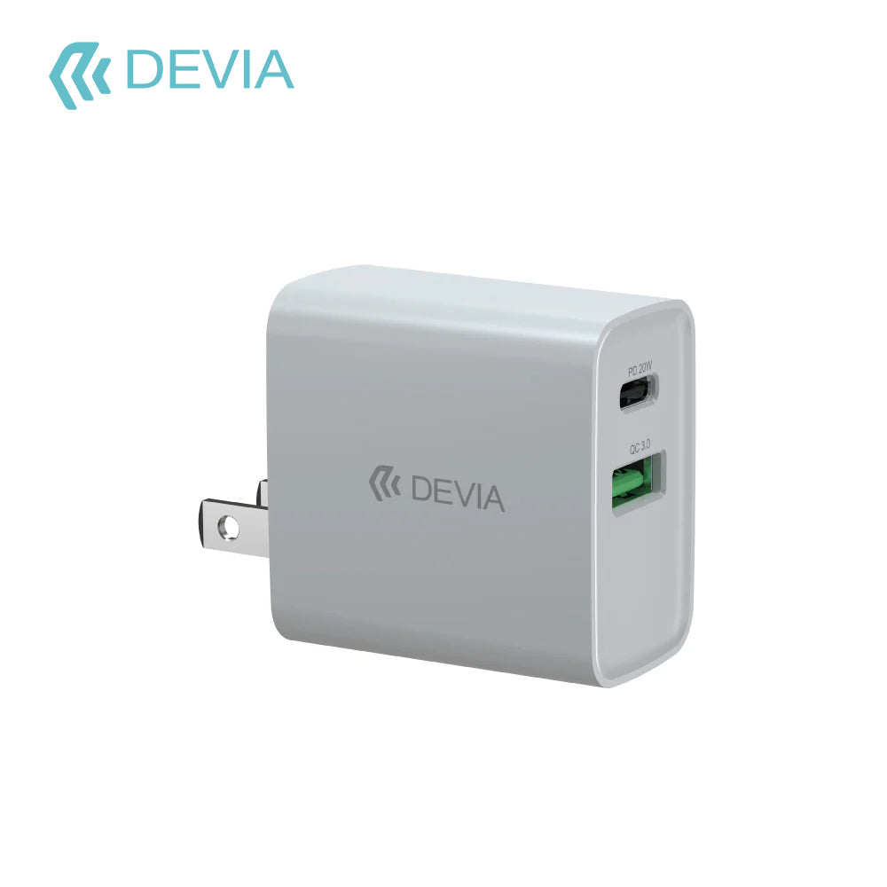 Adaptador USB-C PD+QC Carga Rápida US 20W
