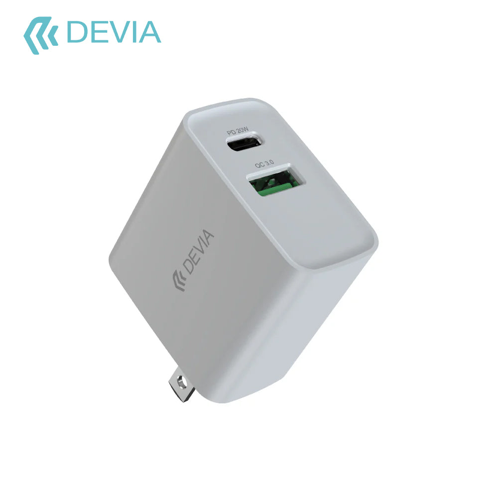 Adaptador USB-C PD+QC Carga Rápida US 20W