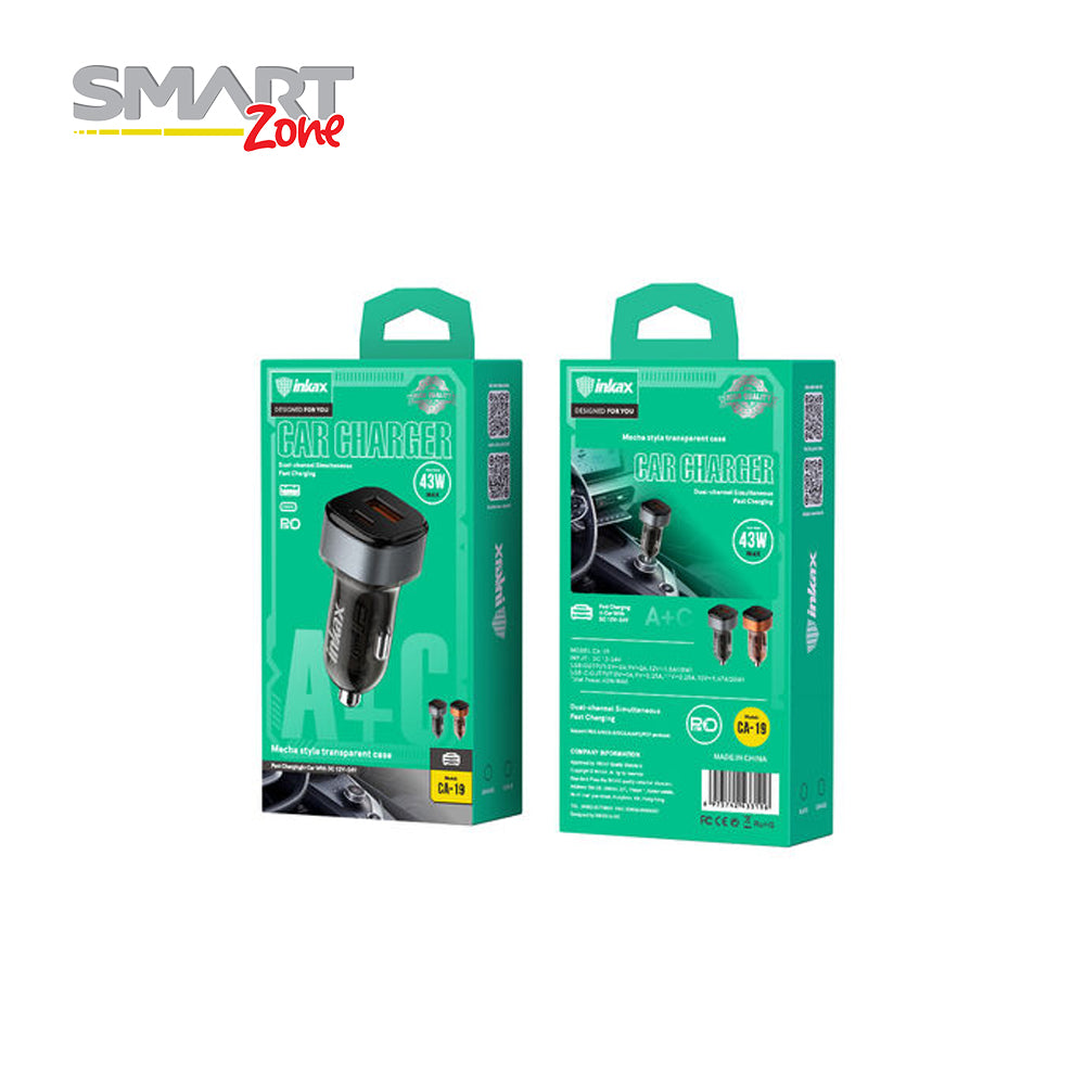 Adaptador Carro 43W PD+USB