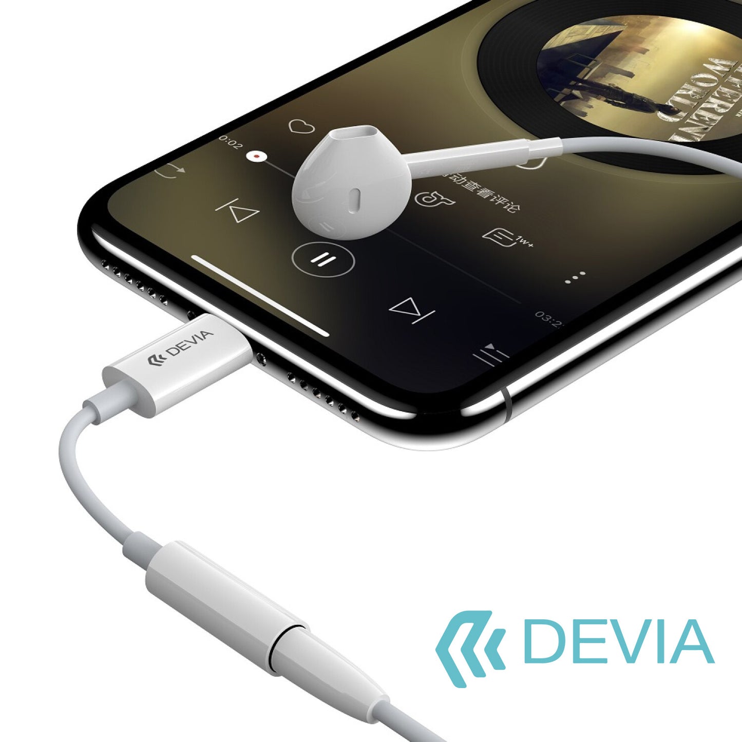 Adaptador Audio Lightning (Iphone) y 3.5 mm