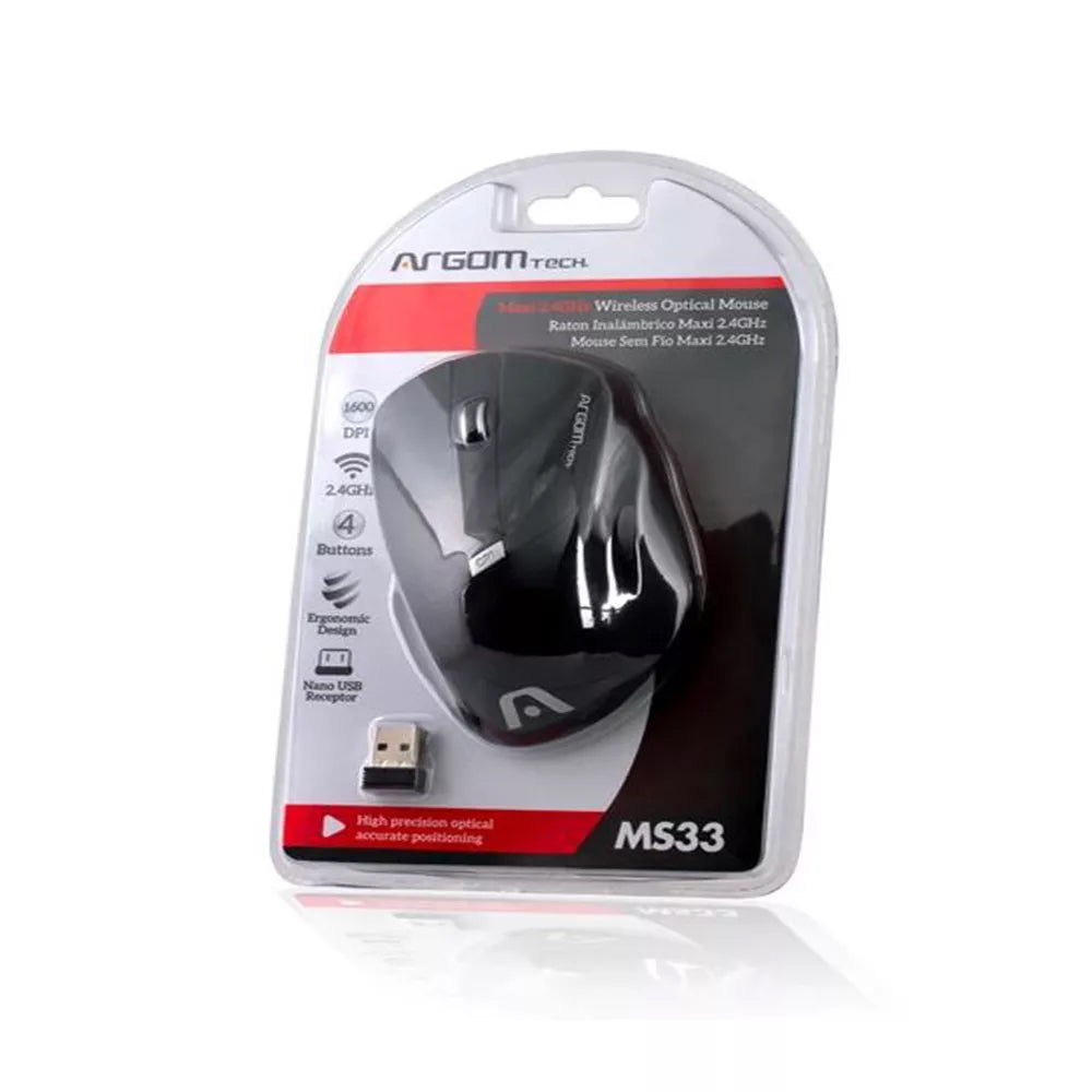 Mouse Inalámbrico Negro