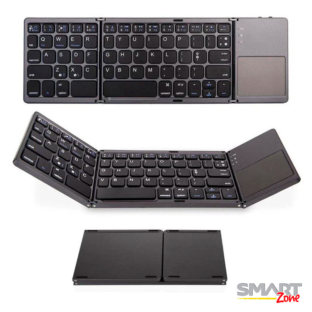Teclado Plegable Con Bluetooth y Panel Táctil