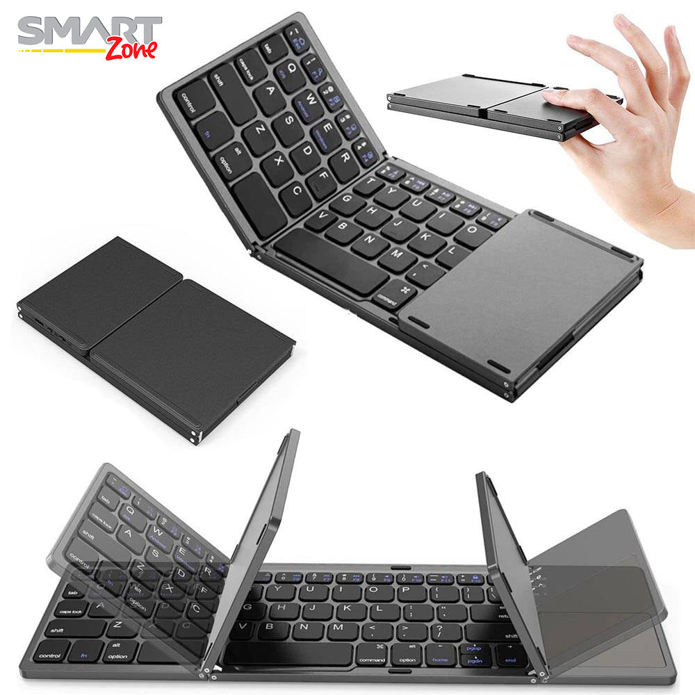Teclado Plegable Con Bluetooth y Panel Táctil