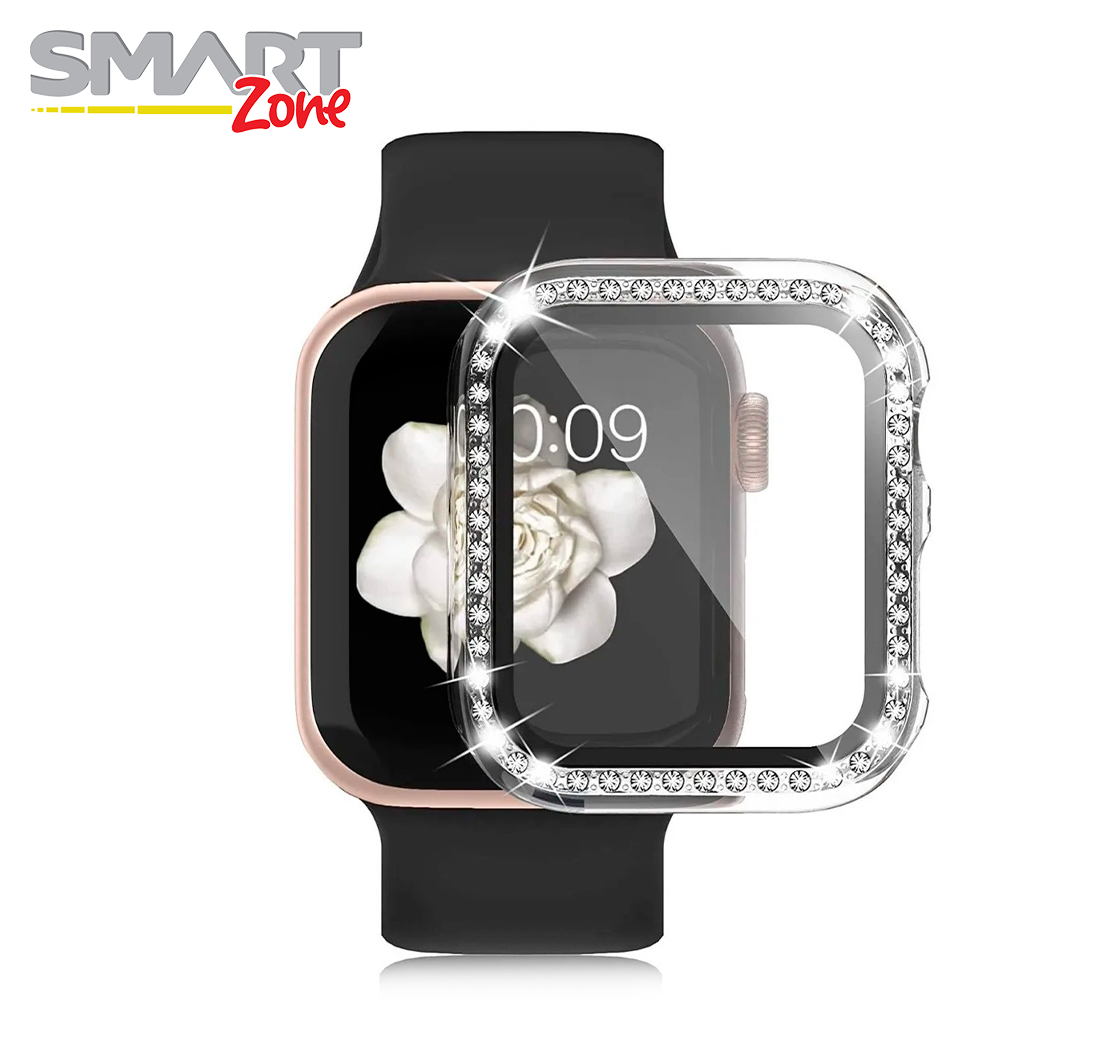 Bumper Transparente Con Borde De Diamante