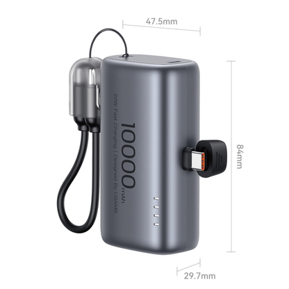 Bateria Externa Usams Tipo Cápsula 10000mAh 20W PB82 Oro Rosa