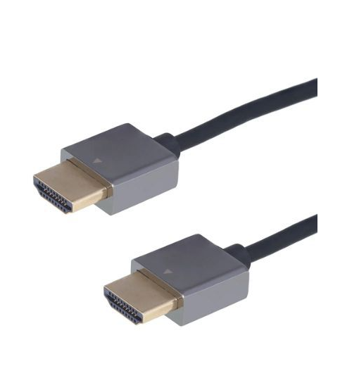 Cable HDMI Slim Con Punta Dorada 1.8m