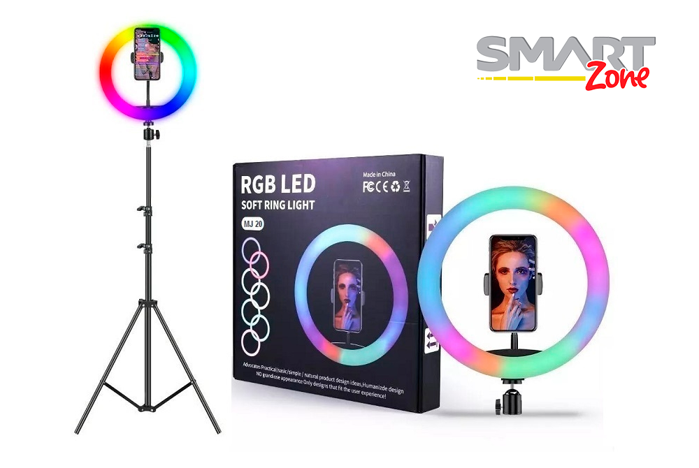 Aro de Luz RGB 30cm con Holder para Celular y Trípode