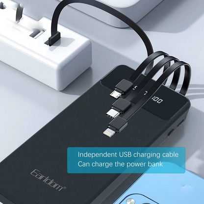 Bateria Externa Earldom PB51 20.000 mAh con Cables