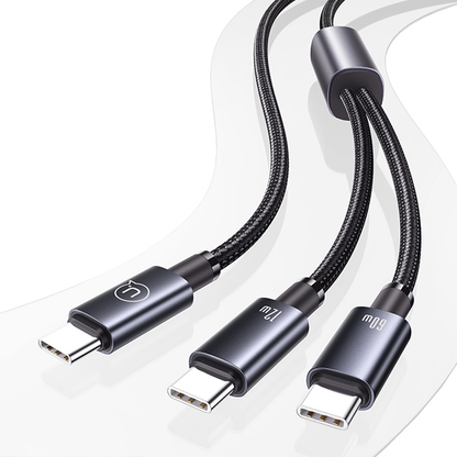 Cable Usams 2 en 1 1.2M 72W Tipo C SJ-740