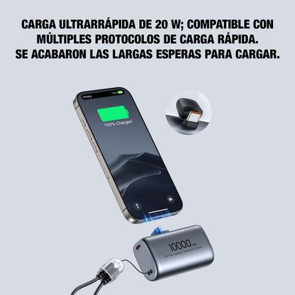 Bateria Externa Usams Tipo Cápsula 10000mAh 20W PB82 Oro Rosa