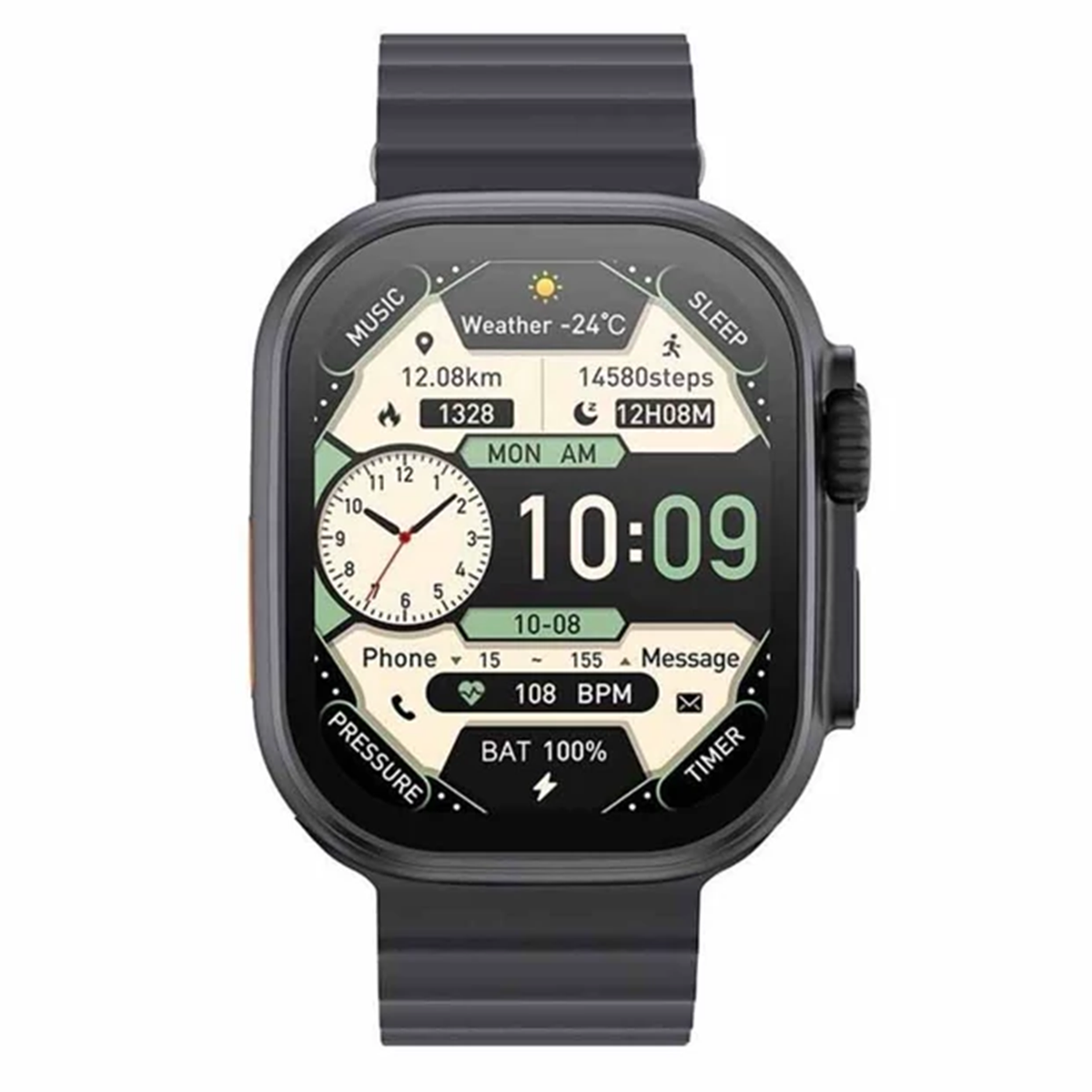 Reloj Inteligente Pantalla curva XO-M11 Ultra Negro