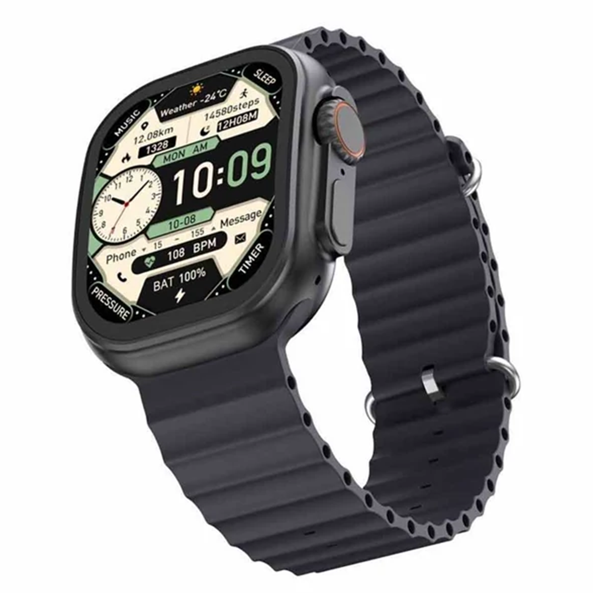 Reloj Inteligente Pantalla curva XO-M11 Ultra Negro