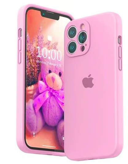 Estuche Silicone   Palo Rosa Iphone 13 Pro Max