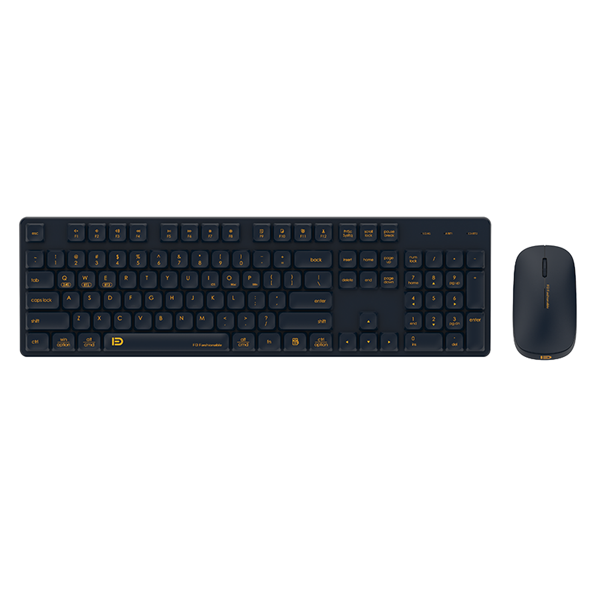 Teclado Inalámbrico con Mouse Azul EK633T