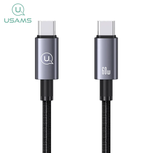 Cable De Tela Reforzada Usams USB-C a USB-C 60w