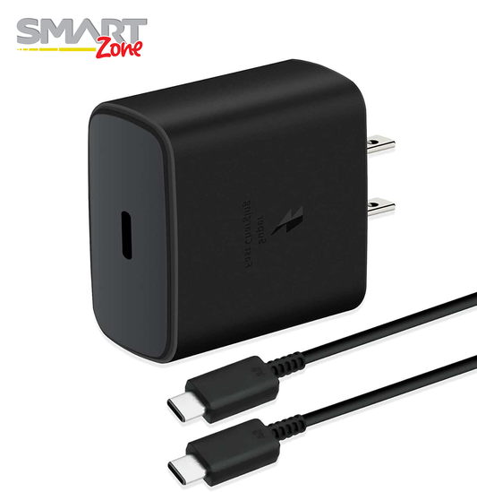 Cargador De Casa De Samsung PD 45 Watts Tipo C (Cargador y Cable)