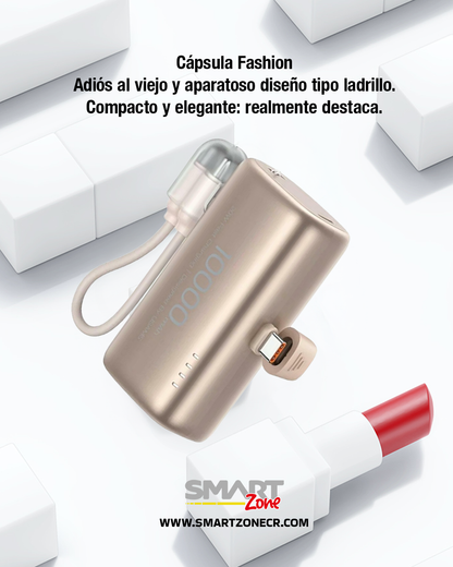 Bateria Externa Usams Tipo Cápsula 10000mAh 20W PB82 Oro Rosa