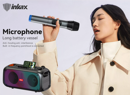 Parlante Bluetooth RGB Inkax con Microfono BS-49