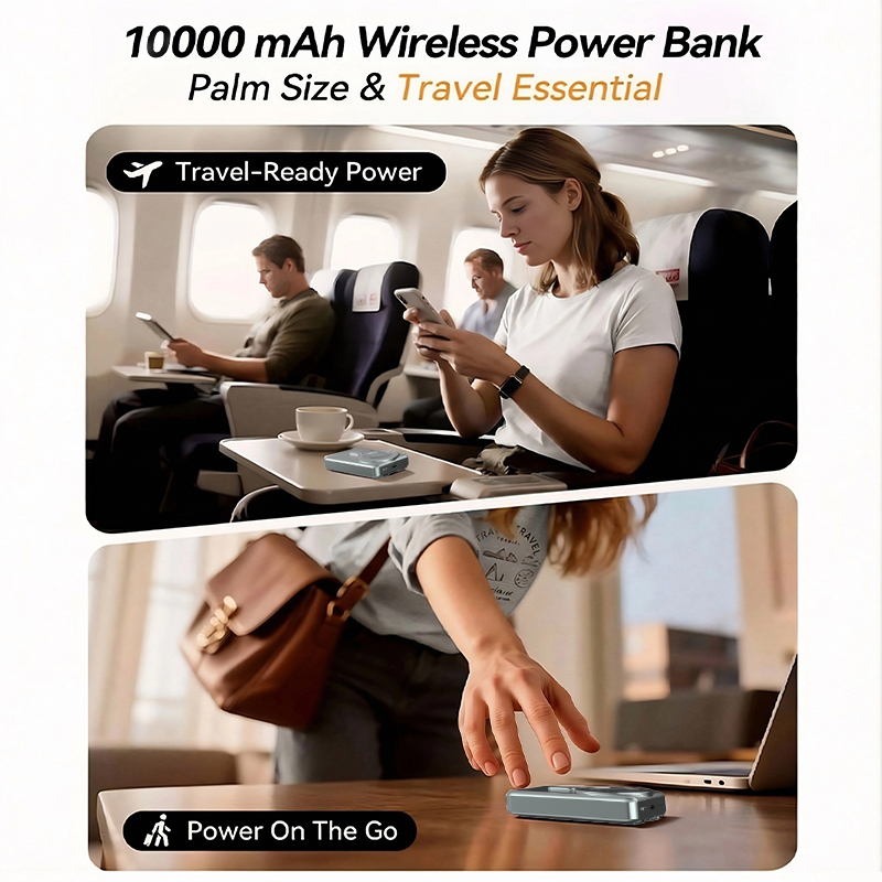 Bateria Externa Magsafe con Cables 10000mAh PD15W Gris CX-2