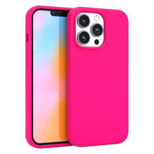 Estuche Silicone Degradado   Iphone 14 Pro Max Rosado